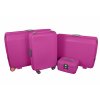 Sada 4 skořepinových kufrů SX 401 pink all