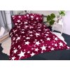Aaryans povlečení mikroplyš Hvězda vínové 140x200/70x90cm