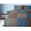 Aaryans bavlněné povlečení čtverce modré 140x200/70x90 cm