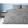 Aaryans krepové povlečení Větvičky šedé 140x200/70x90cm