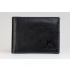 Pánská kožená peněženka JBNC 35 ČERNÁ / modré šití