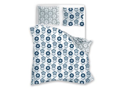 Francúzske flanelové obliečky Gerania 003, 220x200/70x80cm