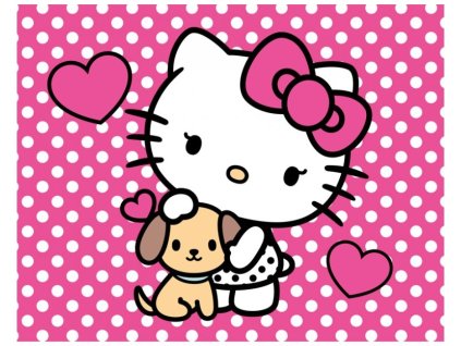 Magický uteráčik Hello Kitty 30x30 cm
