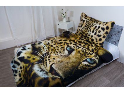 Aaryans bavlnené obliečky 3D Gepard 140x200/70x90cm
