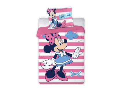 Povlečení do postýlky Minnie Stripes