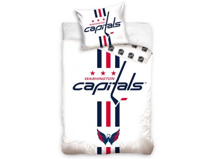 Dětské bavlněné povlečení NHL Washington Capitals White 70x90/140x200 cm