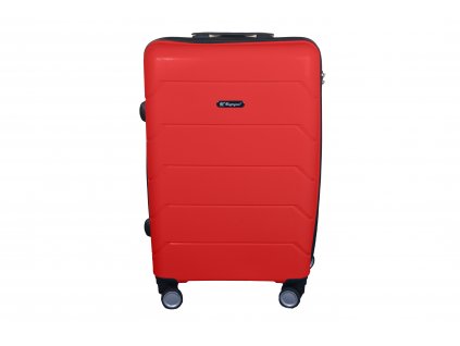 Skořepinový kufr PP01 červený red front