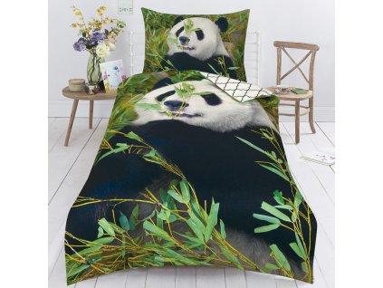 Aaryans bavlnené obliečky 3D Panda 140x200/70x90cm
