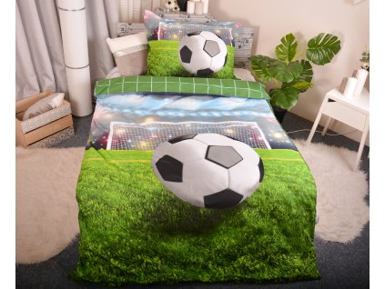 Posteľné prádlo Aaryans 3D Futbal III. 140x200/70x90cm