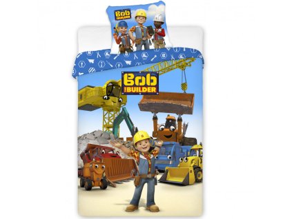 Dětské povlečení Bořek Stavitel a jeho tým 140x200/70x90