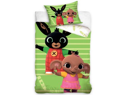 Dětské povlečení Zajíček Bing a Sula Rozcvička 70x90/140x200 cm