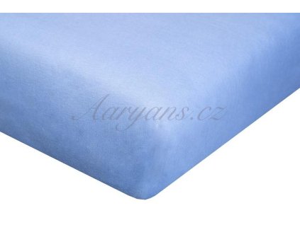 1653 2 detske prosteradlo jersey 60x120 cm svetle modre