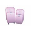 Sada 4 skořepinových kufrů HL 411 pink all