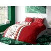 Aaryans krepové obliečky Floretta červené 140x200/70x90cm
