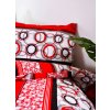 Aaryans bavlněné povlečení Bessie červené 140 x 200/70x90ní RED CIRCLES 140 x 200/ 70x90