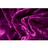 Aaryans prostěradlo mikroflanel tmavě fialové