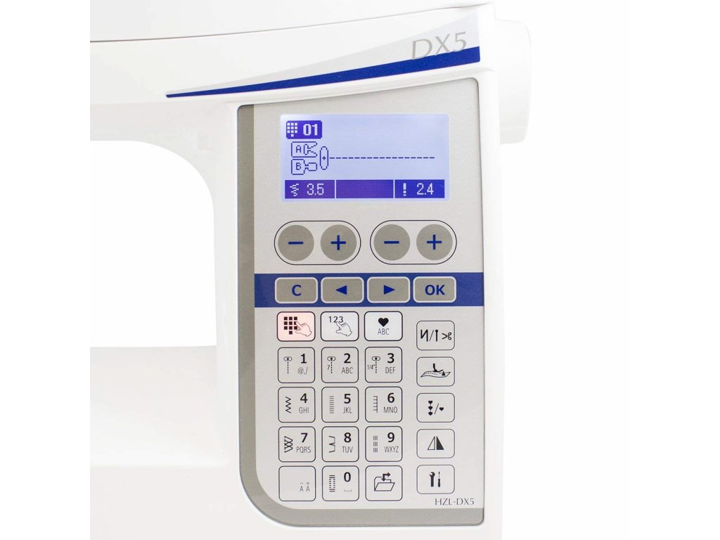 juki dx5 displej