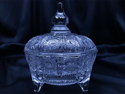 Krištáľová dóza 12 cm