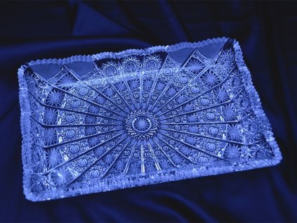Krištáľová platňa obdĺžniková 26 cm