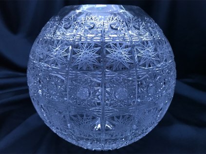 Krištáľová váza guľatá 20 cm