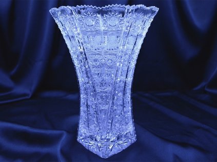 Krištáľová váza hranatá 27 cm
