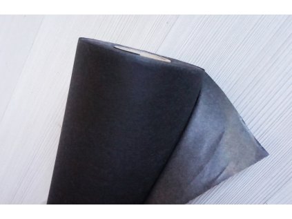 Nažehľovací trhací materiál - čierny - ROLKA (100m)