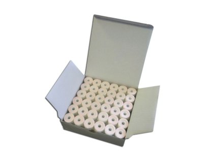 Predvinuté spodné cievky - biela (144 ks)