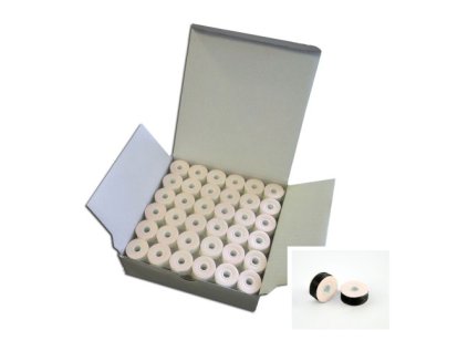 Predvinuté spodné cievky - čierne (144 ks)