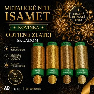 Metalické nite ISAMET v ponuke