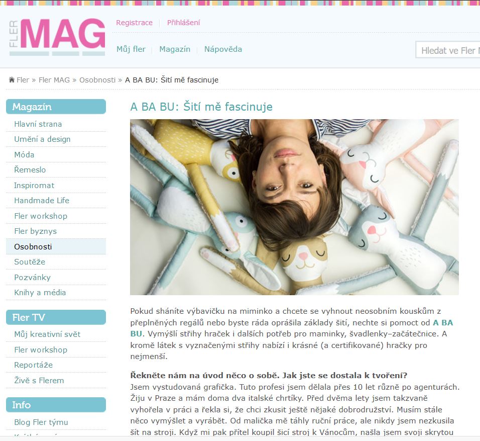 Fler MAG: Šití mě fascinuje