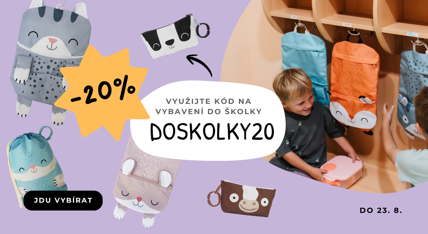 Akce na výbavu do školky -20%