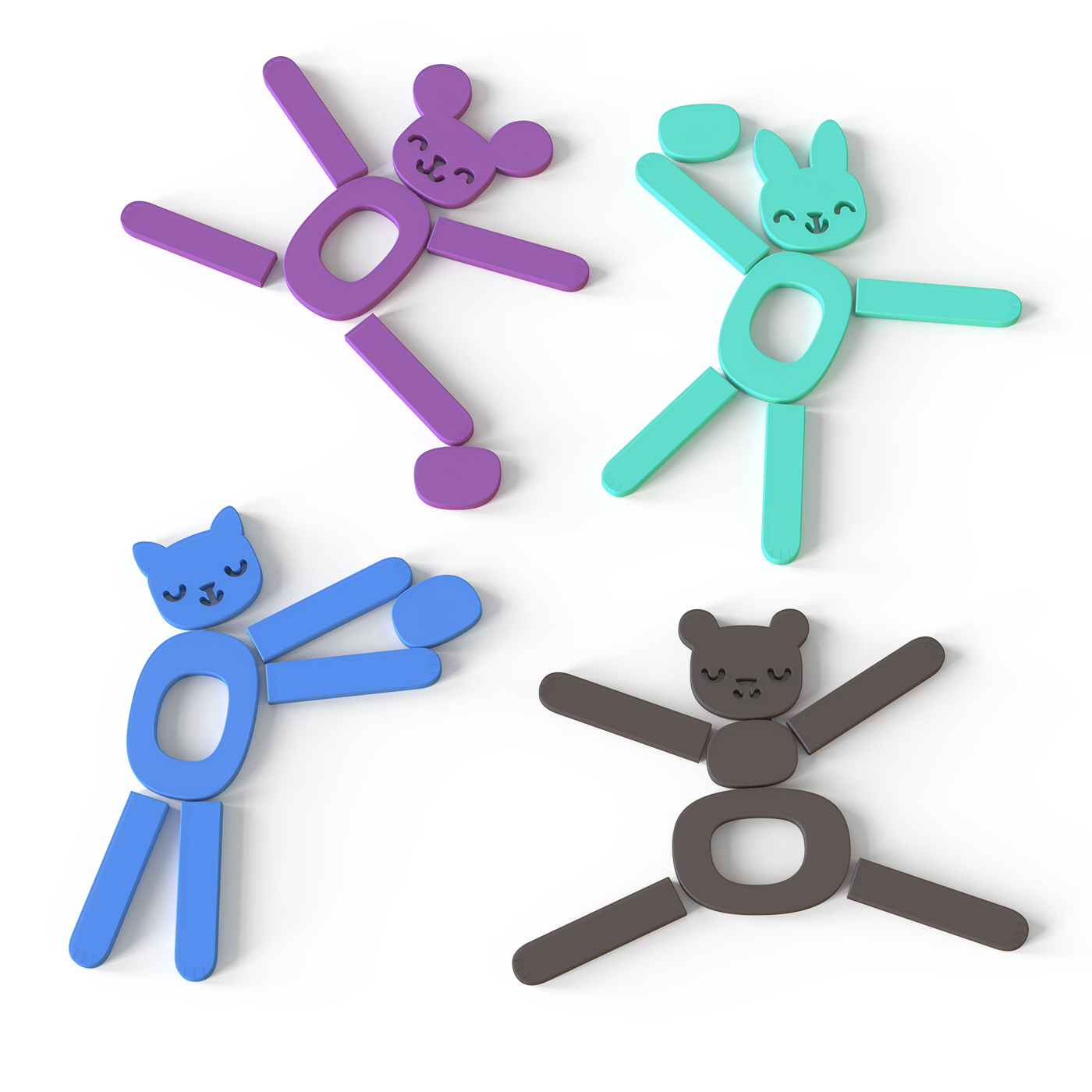 Vodolepky / Puzzle do vany / B