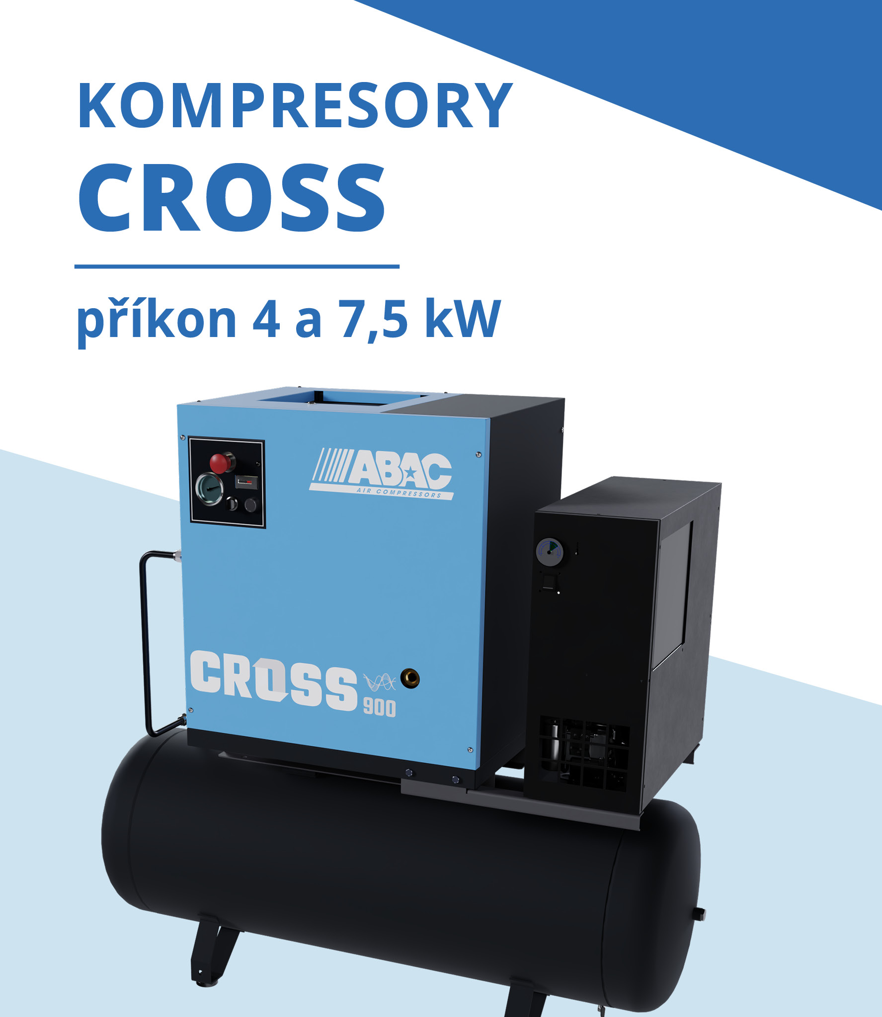 Malé šroubové kompresory CROSS