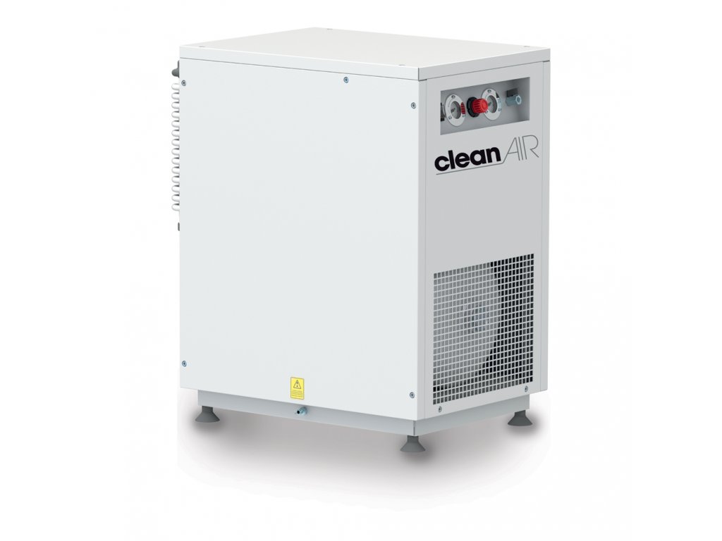 Dentálny kompresor Clean Air CLR-1,1-30MS  príkon 1,1 kW, sací výkon 240 l/min, tlak 8 bar, vzdušník 30 l, napätie 230/50 V/Hz