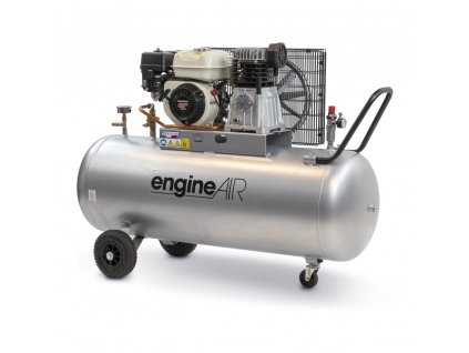 Benzínový kompresor Engine Air EA5-3,5-200CP  príkon 3,5 kW, sací výkon 411 l/min, tlak 10 bar, vzdušník 200 l