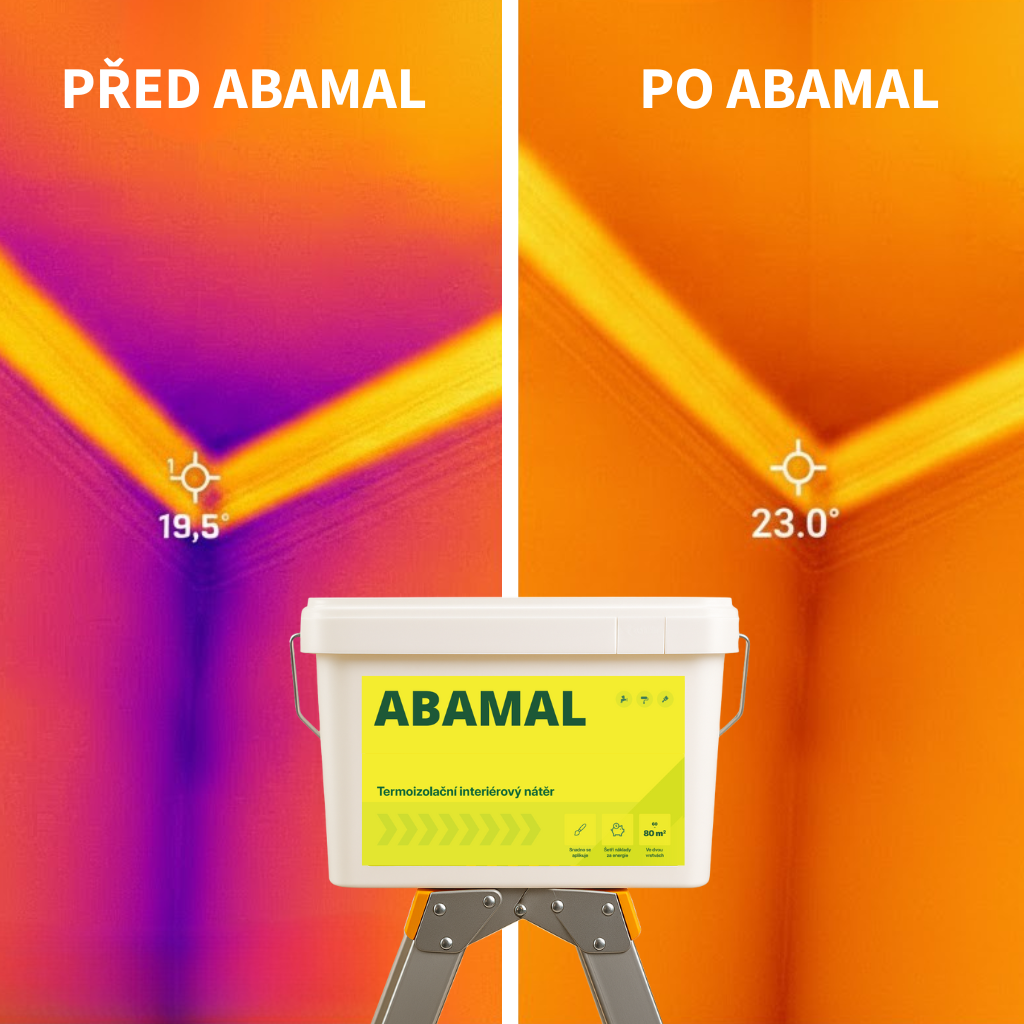 Vliv nátěru ABAMAL na povrchovou teplotu a tepelný komfort stěn