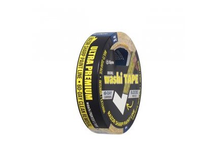 Malířská páska pro zanechávání ostrých hran ULTRA - PREMIUM - WASHI 25mm x 50m