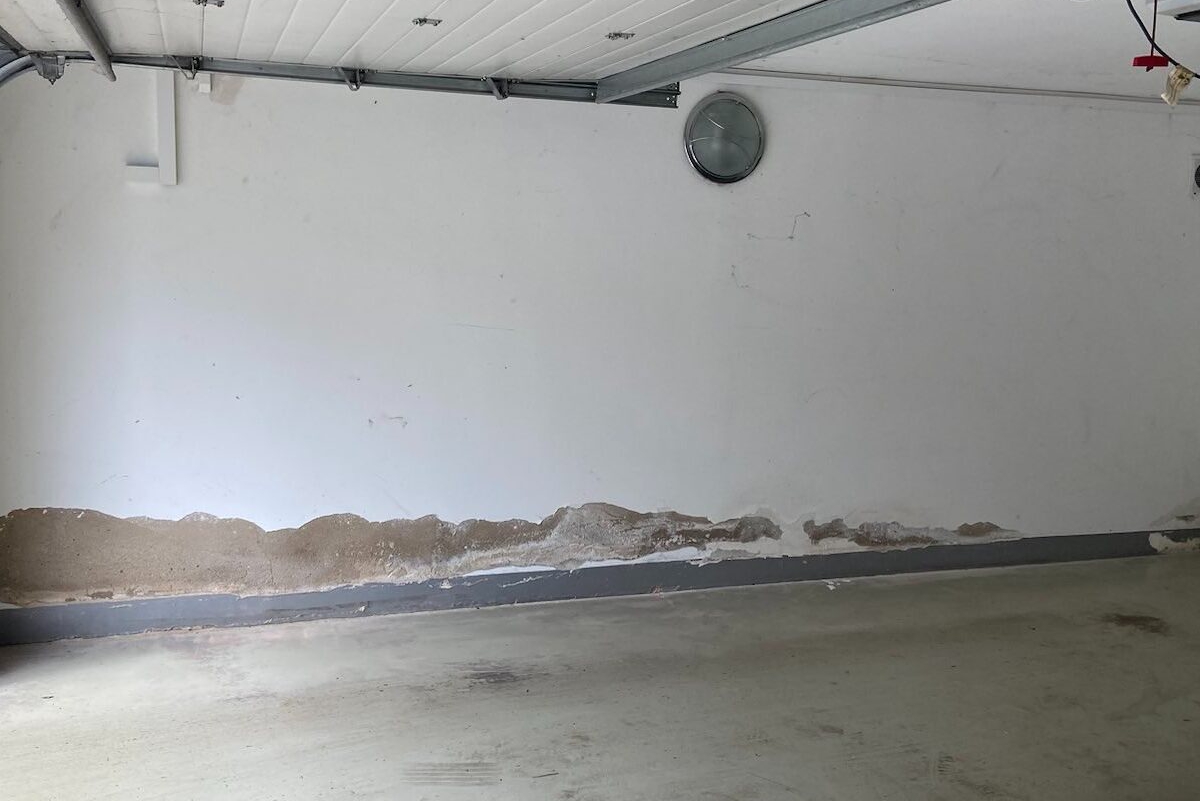 Isolierung einer feuchten Garage