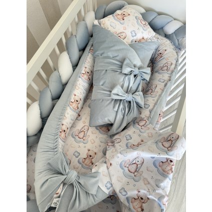 1573 2 set do postielky 3v1 zajko a macko