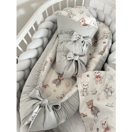 1615 set do postielky 3v1 medvedik misko