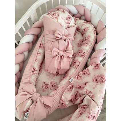 1633 3 set do postielky 3v1 kvietky anemonie