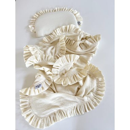 Mušelínová sada do kočíka (Farba mušelínu 2 MU1 - Biela)