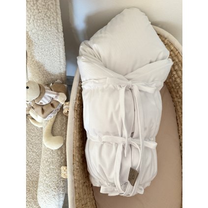 2434 paperova snurovacia zavinovacka biela velvet