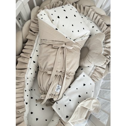 3229 paperova snurovacia zavinovacka cierne srdiecka