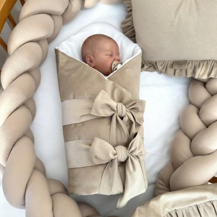 Rýchlozavinovačka klasická - Tmavá béžová s bielou