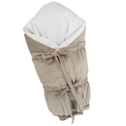 4507 paperova snurovacia zavinovacka bezova s bielou