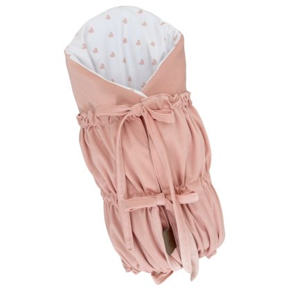 4870 snurovacia zavinovacka pre dievcatko pudrove srdiecka