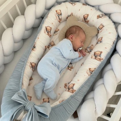 Hniezdo pre bábätko - Modrý medvedík