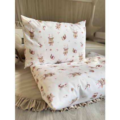 Vianočné obliečky na paplón a vankúš - Sobík