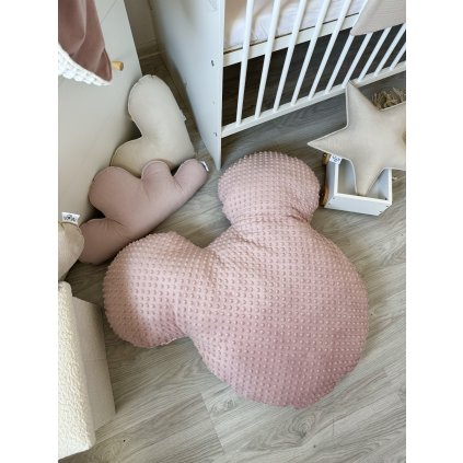 Váľací vankúš myšiak (Farba minky M1 - Biela)